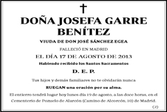 Josefa Garre Benítez